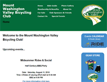 Tablet Screenshot of mwvbicyclingclub.org